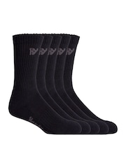 Hard Yakka Black Crew Work Socks 5 Pack - Image 1 of 2