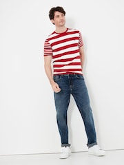 Joules Oakham Mid Wash Blue Slim Fit Five Pocket Denim Jeans - Image 5 of 5