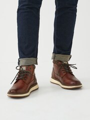 Brown Cleated Mid Boots - Image 1 of 6