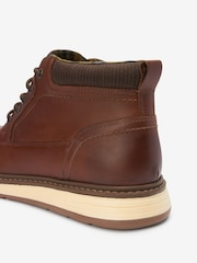 Brown Cleated Mid Boots - Image 4 of 6