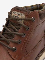 Brown Cleated Mid Boots - Image 5 of 6