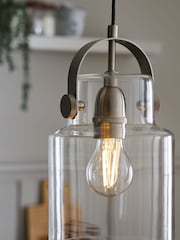 Clear Mini Bloxham Single Pendant Ceiling Light - Image 2 of 6