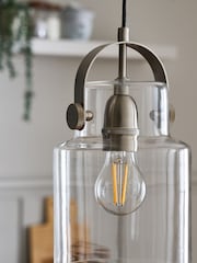 Clear Mini Bloxham Single Pendant Ceiling Light - Image 3 of 6