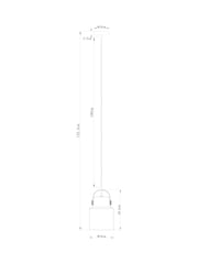 Clear Mini Bloxham Single Pendant Ceiling Light - Image 4 of 6
