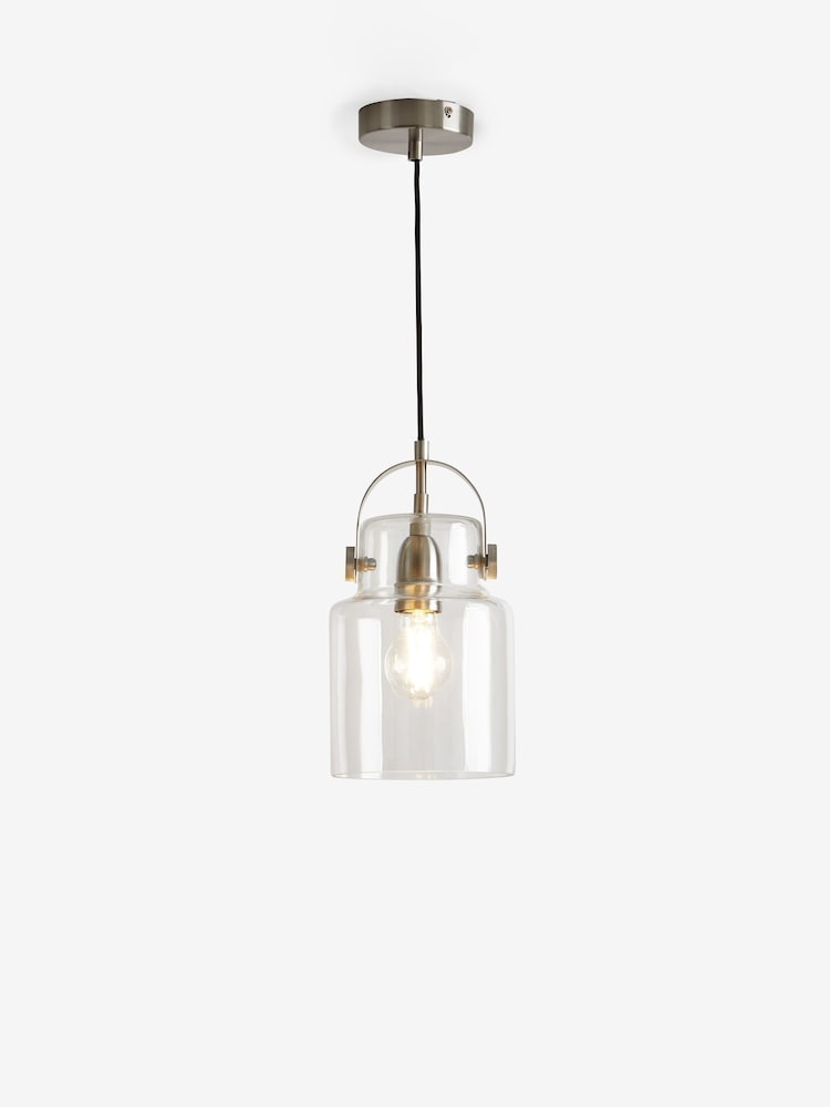 Clear Mini Bloxham Single Pendant Ceiling Light - Image 5 of 6