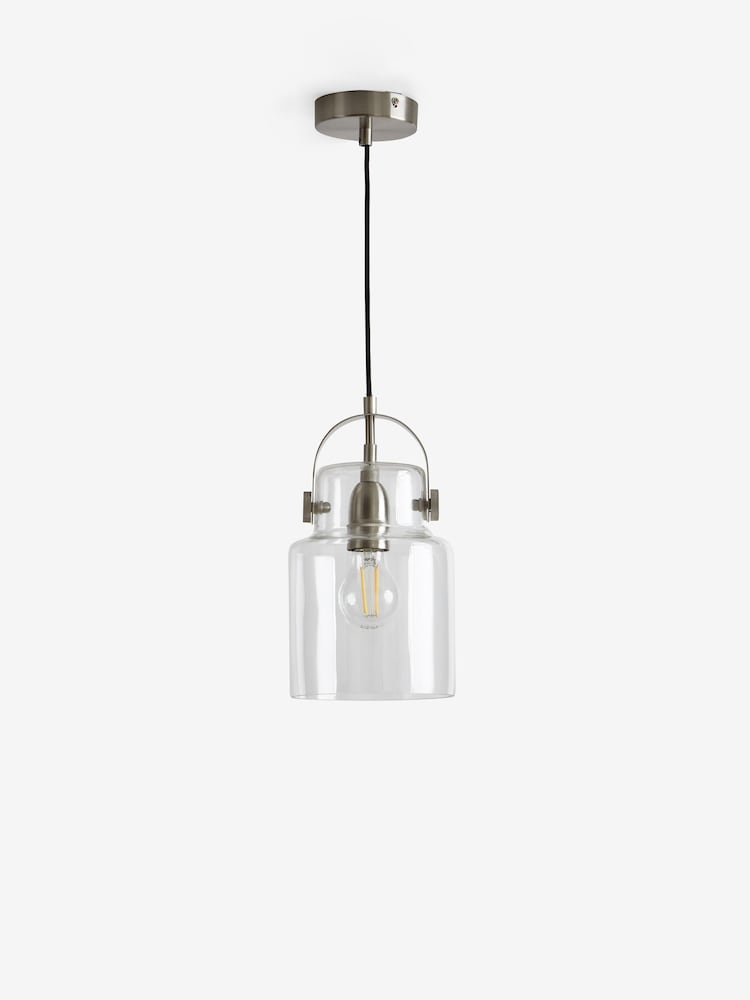 Clear Mini Bloxham Single Pendant Ceiling Light - Image 6 of 6