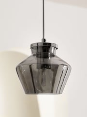 Smoke Grey Mini Calla Single Pendant Ceiling Light - Image 4 of 6