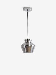 Smoke Grey Mini Calla Single Pendant Ceiling Light - Image 6 of 6