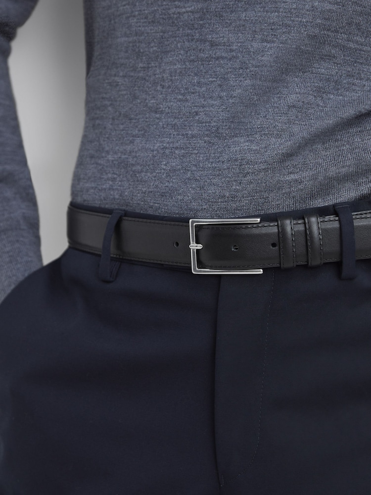 Reiss Black Martin Formal Suit Belt - Image 2 of 5