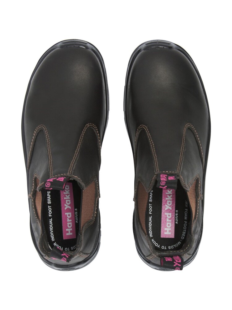 Hard Yakka Women's Brown Banjo Elastic Gusset Boots - Image 7 of 7