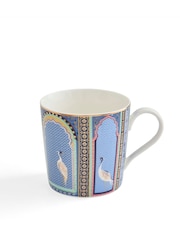 Sara Miller Blue Portmeirion Lattice Windows Mug - Image 4 of 6