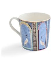 Sara Miller Blue Portmeirion Lattice Windows Mug - Image 5 of 6