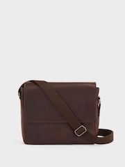 OSPREY LONDON Carter Saddle Leather Large Messenger Bag - Image 1 of 5