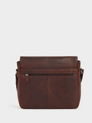 OSPREY LONDON Carter Saddle Leather Large Messenger Bag - Image 2 of 5