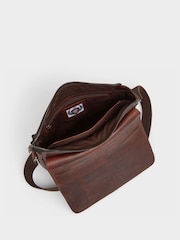OSPREY LONDON Carter Saddle Leather Large Messenger Bag - Image 4 of 5