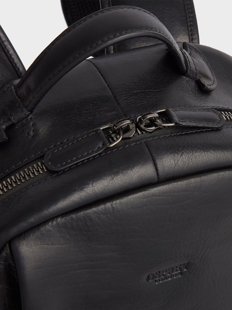 أسود - حقيبة ظهر جلد طراز سرج Carter من Osprey London - صورة 6 من 6 أسود - حقيبة ظهر جلد طراز سرج Carter من Osprey London - صورة 6 من 6