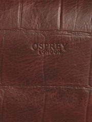 OSPREY LONDON Brixton Croc Leather Weekend Bag - Image 6 of 6