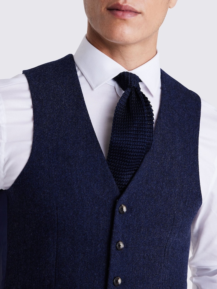 MOSS slim-fit Donegal gilet - Image 3 of 4