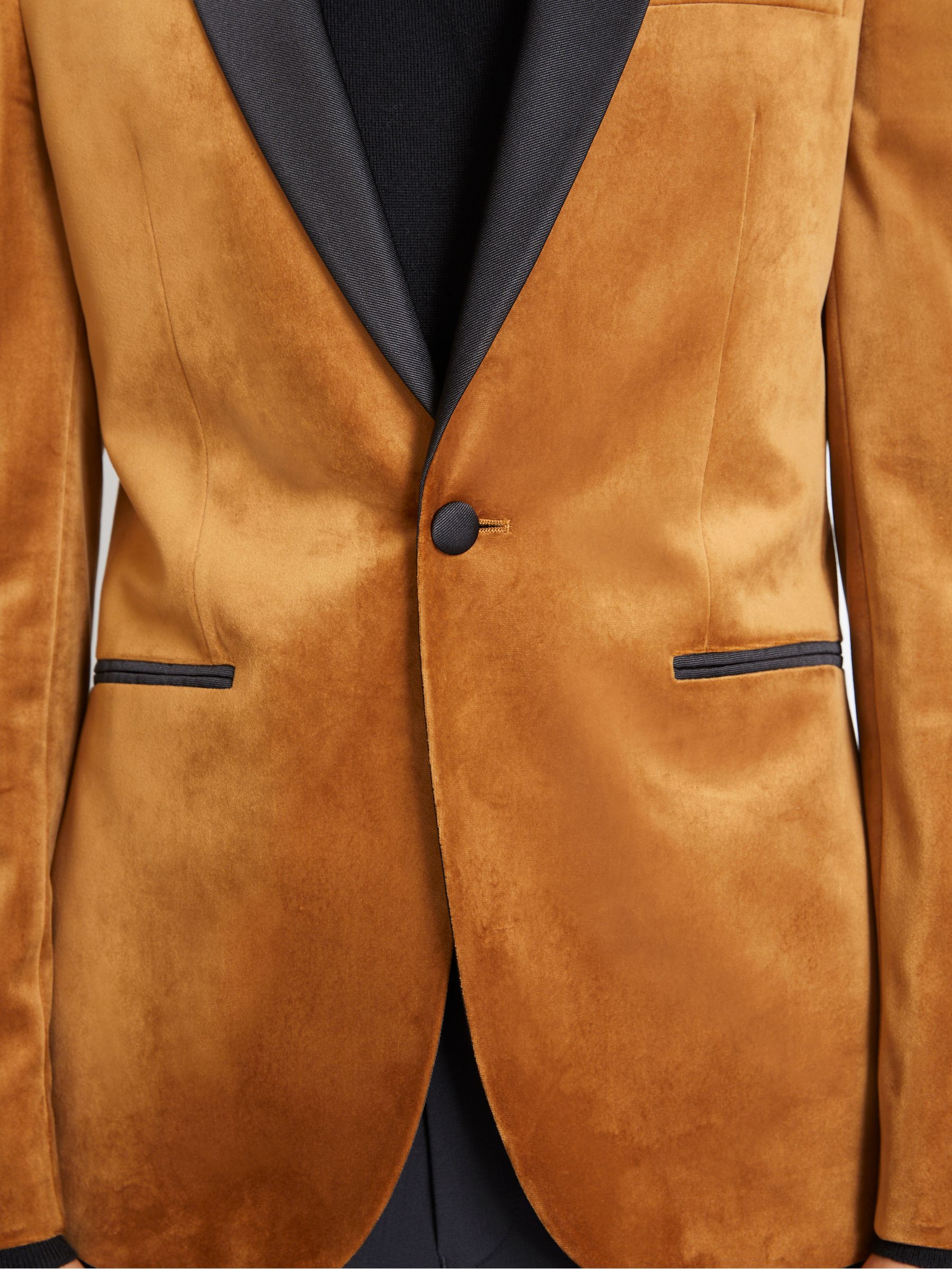 Orange velvet coat shop