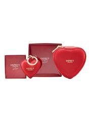 OSPREY LONDON The Tilly Heart Leather Trinket and Keyring Gift Set - Image 1 of 6