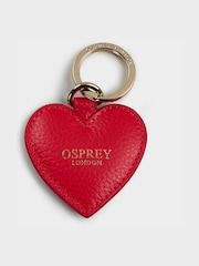 OSPREY LONDON The Tilly Heart Leather Trinket and Keyring Gift Set - Image 3 of 6