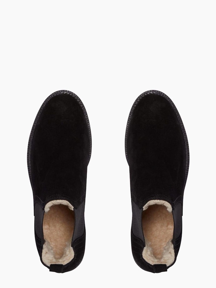 Dune London Pedal Faux Fur Lined Cropped Low Boots - Image 1 of 2