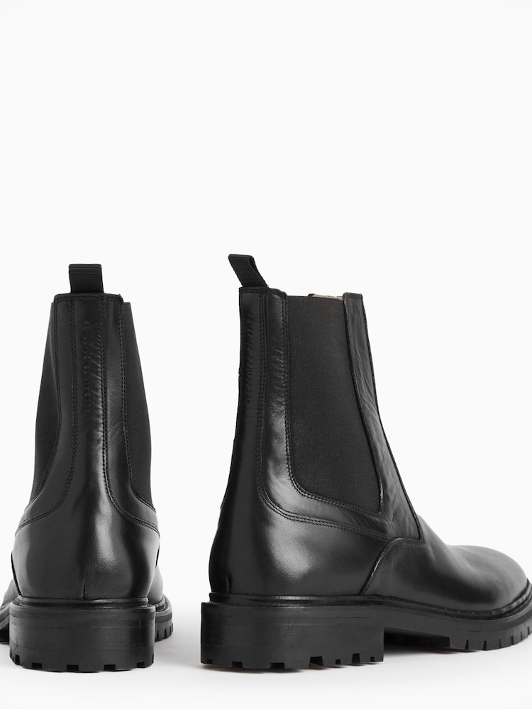 AllSaints Black Melos Chelsea Boots - Image 4 of 7