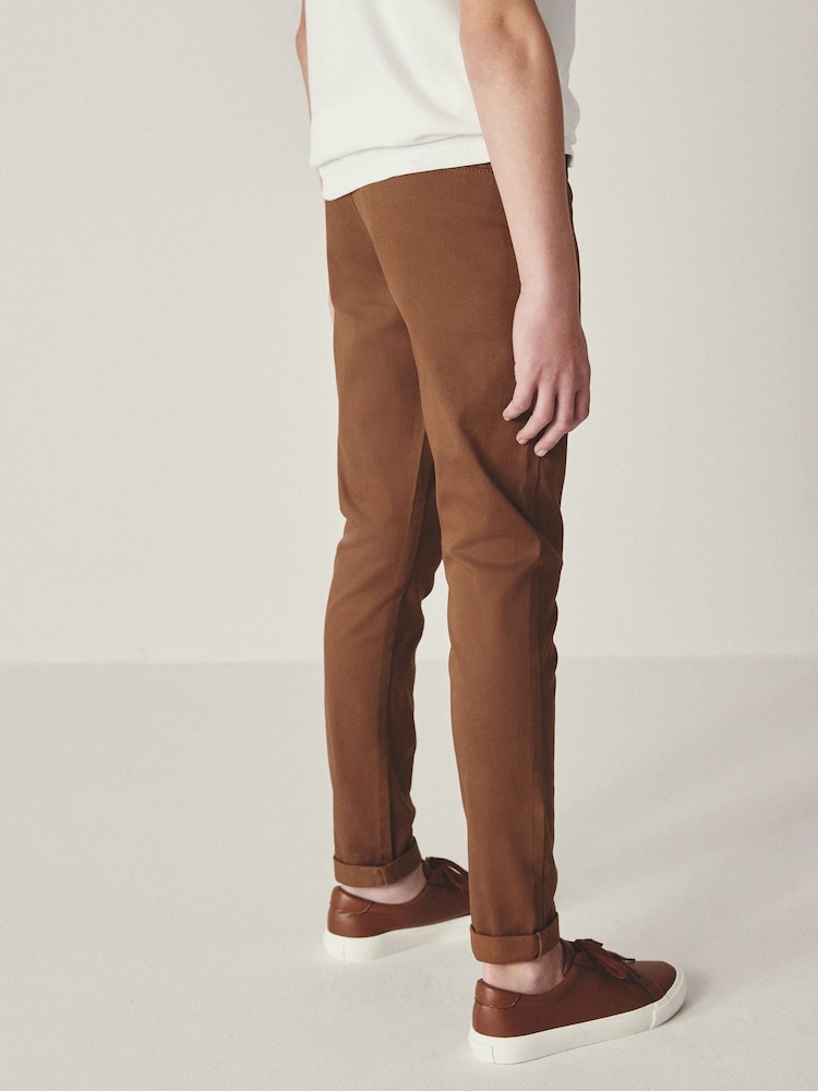 Ginger/Tan Brown - Stretch nohavice Chino (3–17r.) - Obrázok 2 z 5