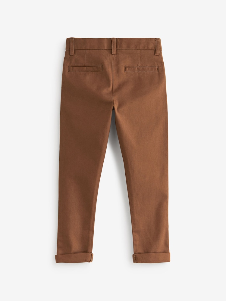 Ginger/Tan Brown - Stretch nohavice Chino (3–17r.) - Obrázok 5 z 5