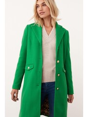 Green Single Breasted Dolly Coat - Image 1 of 7