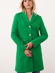 Green Single Breasted Dolly Coat - Image 3 of 7