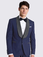 MOSS Blue Slim Fit Dresswear Suit: Jacket - Image 1 of 7