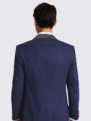 MOSS Blue Slim Fit Dresswear Suit: Jacket - Image 3 of 7