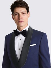 MOSS Blue Slim Fit Dresswear Suit: Jacket - Image 5 of 7