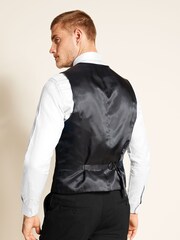 MOSS Black Tailored Fit Dress Waistcoat - Image 2 of 3