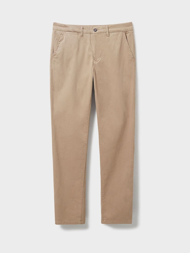 Crew Clothing Company Blue Grey Slim Chinos Trousers - Image 5 of 5 Crew Clothing Company Blue Grey Slim Chinos Trousers - Image 5 of 5