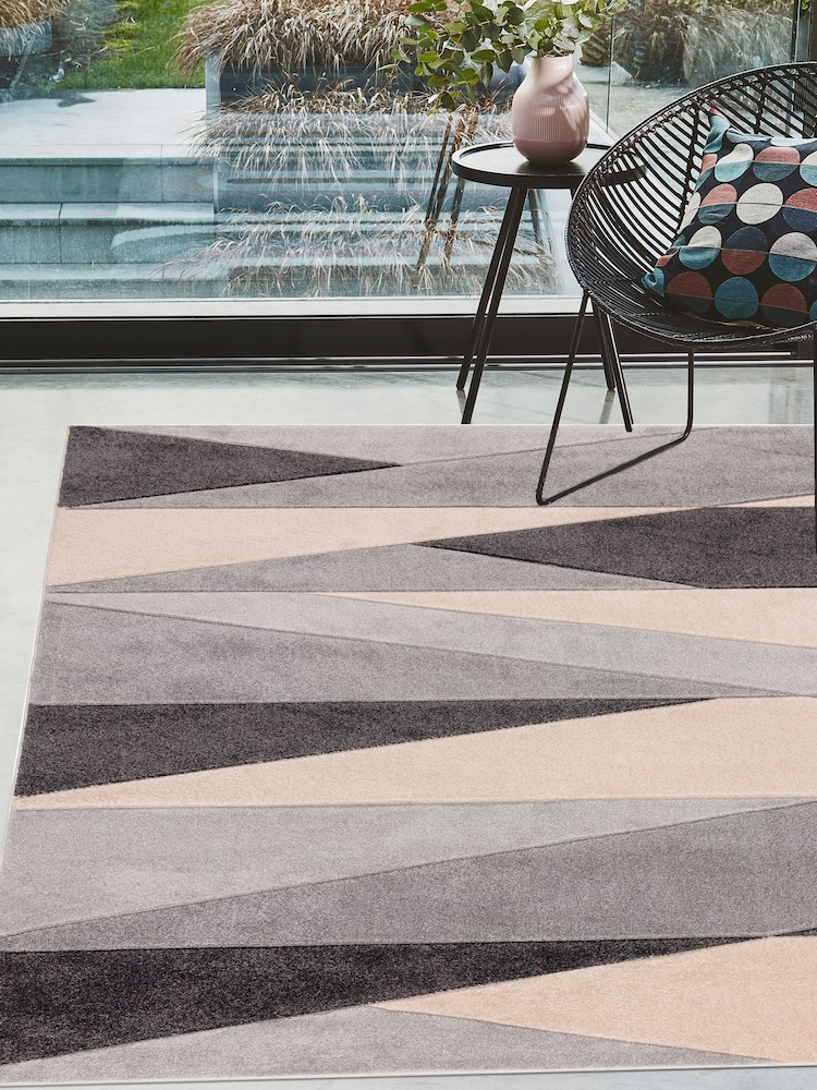 Asiatic Rugs Grey Sketch Segment Rug - Image 1 of 4