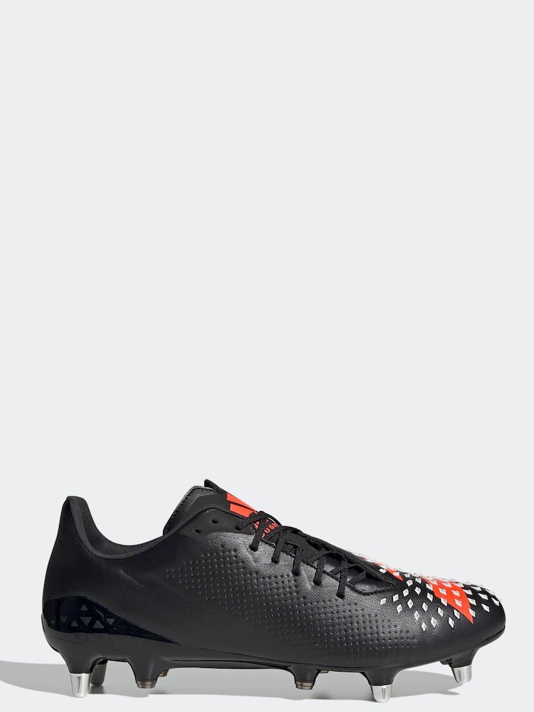adidas Black Rugby Predator Malice SG Boots - Image 1 of 7