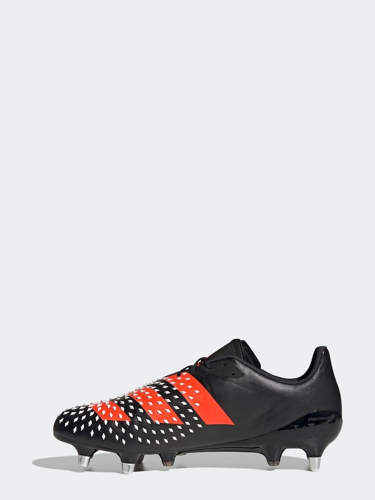 adidas Black Rugby Predator Malice SG Boots - Image 2 of 7