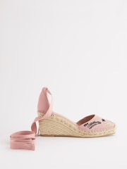Hellpink - Forever Comfort® Schuhe mit Keilabsatz, eckiger Vorderpartie und Wickeldesign - Bild 5 von 8