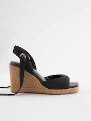 Schwarz - Forever Comfort® Schuhe mit Keilabsatz, Wickeldesign und Häkelspitze - Bild 5 von 8