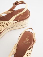 Natur - Forever Comfort® Schuhe mit Makramee-Riemen und Keilabsatz - Bild 6 von 6