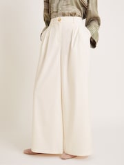 Monsoon Natural Willow Wide Leg Trousers - Image 2 of 6
