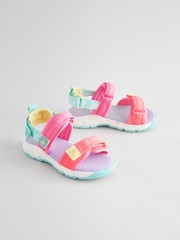 Multi Colourblock Trekker Sandals - Image 1 of 5
