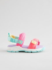 Multi Colourblock Trekker Sandals - Image 2 of 5