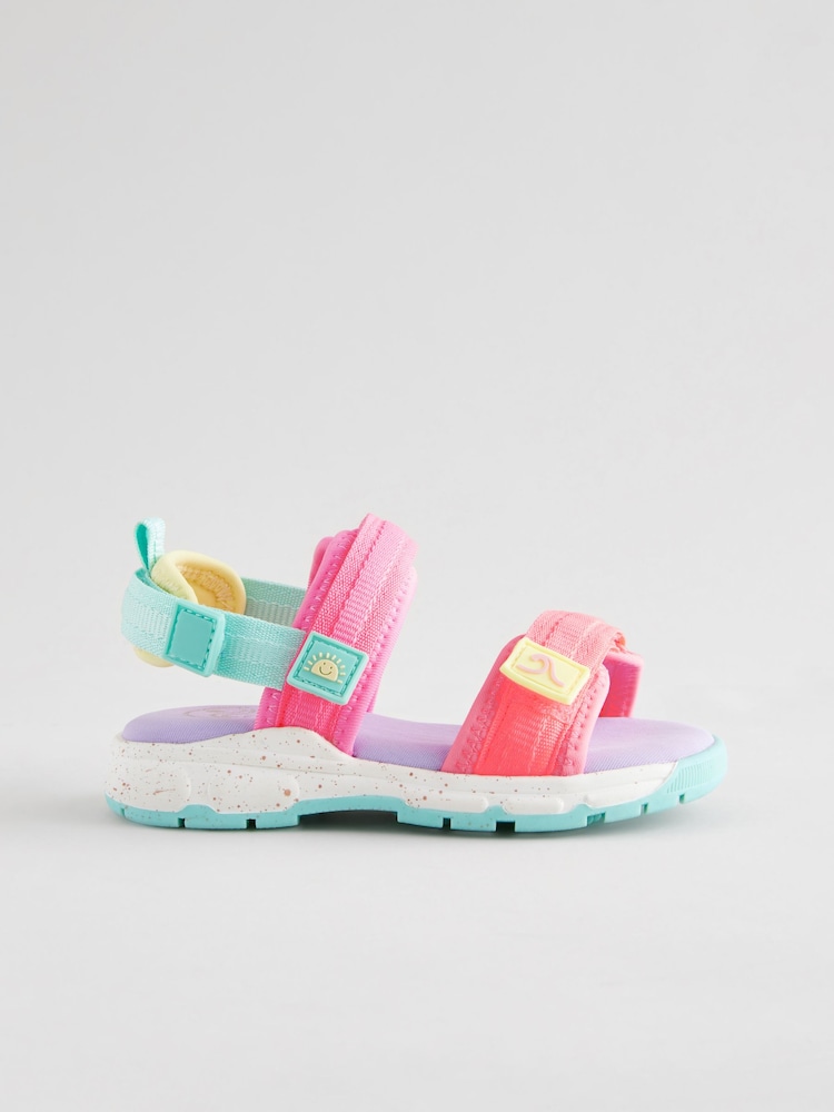Multi Colourblock Trekker Sandals - Image 2 of 5