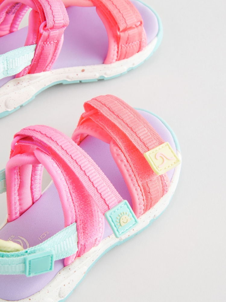Multi Colourblock Trekker Sandals - Image 5 of 5