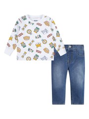 Levi's® All Over Print Logo Baby T-Shirt And Jeggings Set - Bild 1 von 1