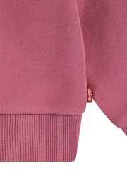Levi's® Pink Baby Ruffle Collar Logo Sweatshirt - Image 4 of 4