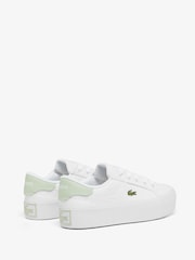 Белые кроссовки на платформе Lacoste Ziane - Изображение 3 из 6